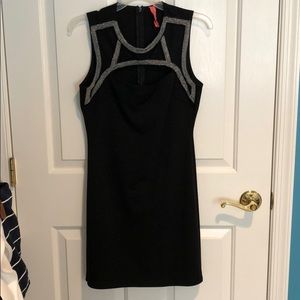 Black eighth sixty dress with beaded detailing